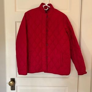 Barbour Rae Loch Quilted Jacket in Red